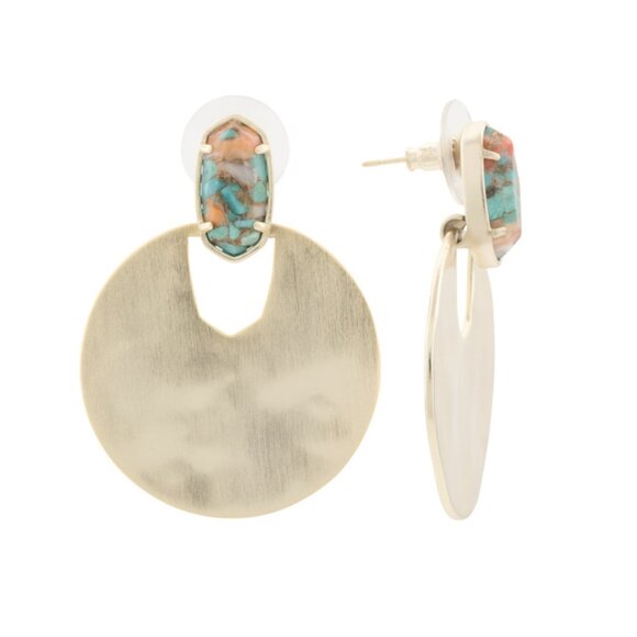 KENDRA SCOTT Gold/Bronze Deena Earrings